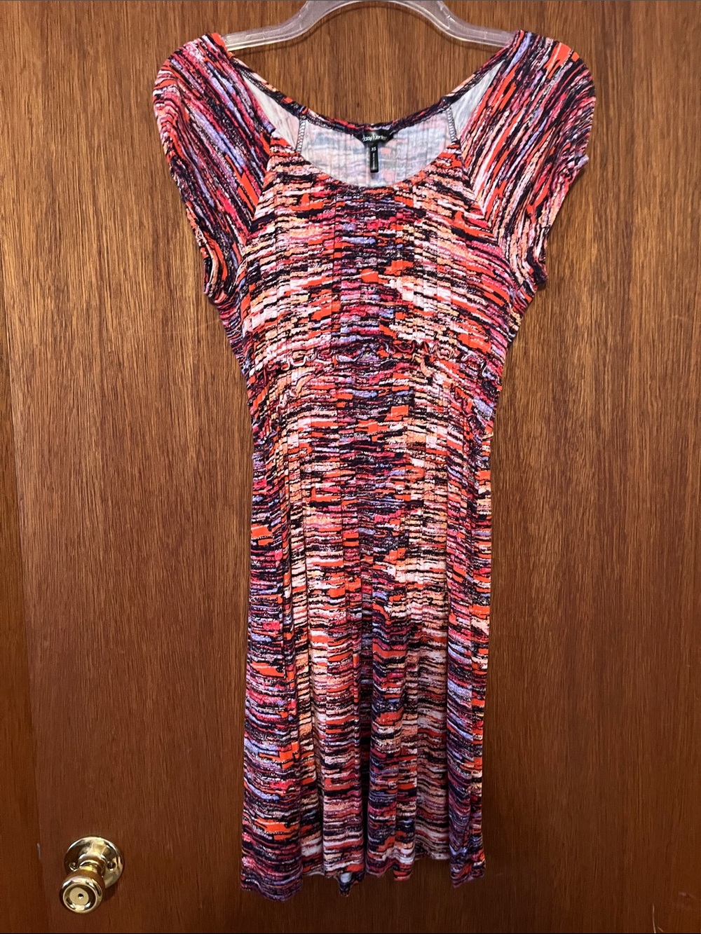 Daisy Fuentes Multicolor Knit Mini Dress - Pink, Orange, Purple